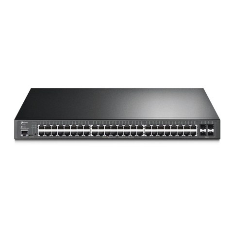 TP-Link JetStream TL-SG3452P przełącznik sieciowy Zarządzany L2/L3 Gigabit Ethernet (10/100/1000) Obsługa PoE 1U Czarny TP-LINK
