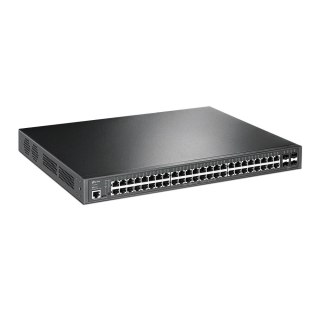 TP-Link JetStream TL-SG3452P przełącznik sieciowy Zarządzany L2/L3 Gigabit Ethernet (10/100/1000) Obsługa PoE 1U Czarny TP-LINK