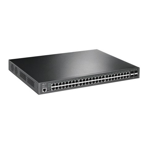 TP-Link JetStream TL-SG3452P przełącznik sieciowy Zarządzany L2/L3 Gigabit Ethernet (10/100/1000) Obsługa PoE 1U Czarny TP-LINK