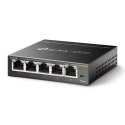 TP-LINK Switch TL-SG105E Web Management, Desktop, 1 Gbps (RJ-45) ports quantity 5, Power supply type External