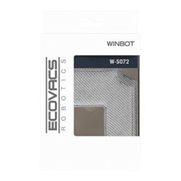 Ecovacs Cleaning Pad W-S072 Washable and reusable microfibre, Winbot 850 Ecovacs, Grey