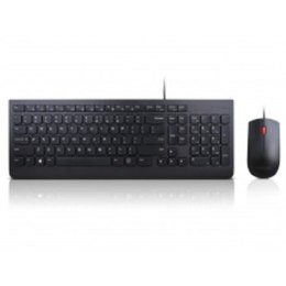 Lenovo 4X30L79928 Keyboard and Mouse Combo - Estonia, Wired, Keyboard layout EN, USB, Black, No, Mouse included, EN, Numeric key