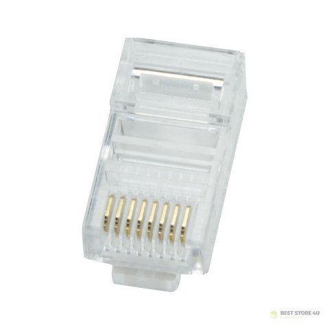 Logilink MP0002 CAT5e Modular PlugSuitable for 8P8C Round CablePlug unshieldedGold-plated contacts, Transparent Logilink MP0002 CAT5e Modular PlugSuitable for 8P8C Round CablePlug unshieldedGold-plated contacts, Transparent