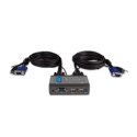 D-Link KVM-221 2-Port USB KVM Switch with Audio Support KVM(Keyboard/Video/Mouse) Switch, VGA, feeds from ports W, Warranty 24 m