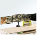 Uchwyt biurkowy na 3 monitory LCD LED z 2x USB 3.0 Maclean MC-811 17-27" 3x7kg vesa 75x75 oraz 100x100