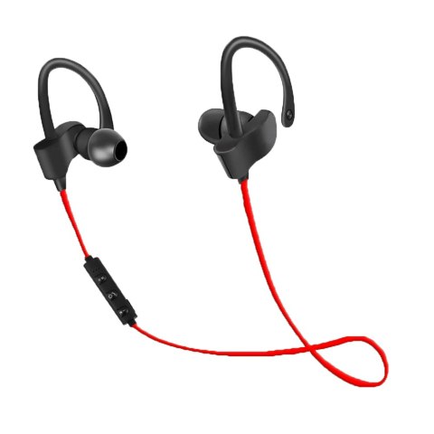 EH188R Esperanza słuchawki douszne bluetooth sportowe czarno-czerwone