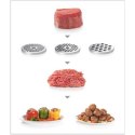 Bosch Meat mincer MFW68660 Black, Throughput (kg/min) 4.3, Kebbe, Sausage horn, Fruit press, Shredding Attachment, 4 barrels, 80