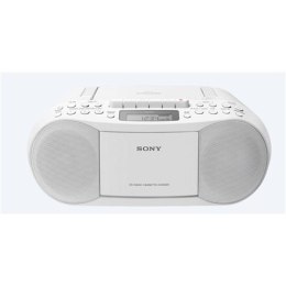 Sony CD/Cassette Boombox with Radio CFDS70W Cassette deck, FM radio, CD player, Headphone out