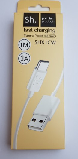 Kabel USB -> USB-C Fast Charging 1M 3A