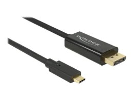 DELOCK 85255 Delock Kabel USB Type-C (M)>DP(M) (tryb alternatywny DP) 4K 60 Hz 1m czarny