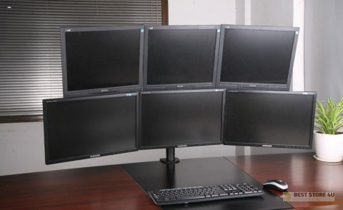 UCHWYT BIURKOWY DO 6 MONITORÓW LED/LCD 13-20" L-06 ART seria PREM UCHWYT BIURKOWY DO 6 MONITORÓW LED/LCD 13-20" L-06 ART seria PREM