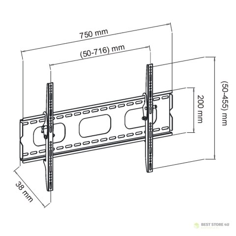 UCHWYT DO TV LCD/LED/PLAZMA 32-70" 60KG AR-18 ART reg.w pionie UCHWYT DO TV LCD/LED/PLAZMA 32-70" 60KG AR-18 ART reg.w pionie