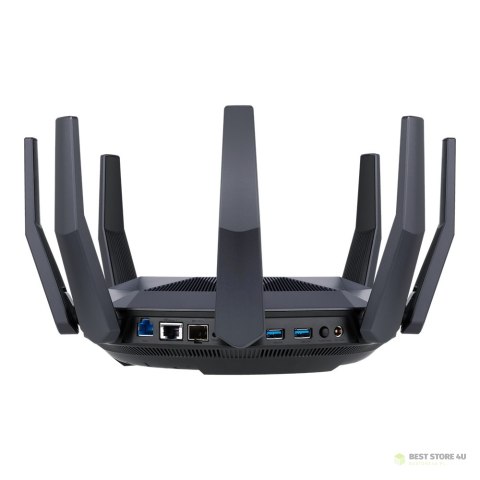 Asus AX6000 Dual Band Router RT-AX89X 802.11ax, 10/100/1000 Mbit/s, Ethernet LAN (RJ-45) ports 8, Antenna type 8xExternal, 2xUSB Asus AX6000 Dual Band Router RT-AX89X 802.11ax, 10/100/1000 Mbit/s, Ethernet LAN (RJ-45) ports 8, Antenna type 8xExternal, 2xUSB