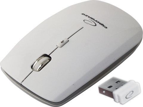 EM120W Mysz bezprzewodowa 2.4GHz 4D optyczna USB Saturn biała