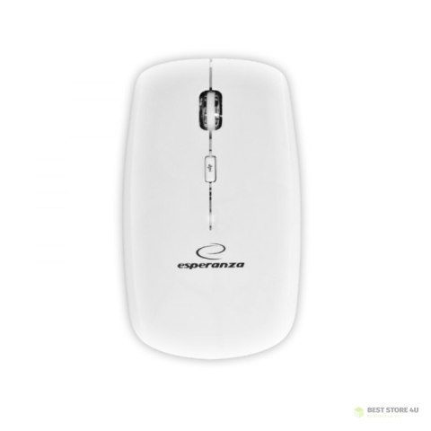 EM120W Mysz bezprzewodowa 2.4GHz 4D optyczna USB Saturn biała EM120W Mysz bezprzewodowa 2.4GHz 4D optyczna USB Saturn biała