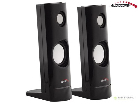 Głośniki komputerowe 8W USB Black Audiocore AC860 Głośniki komputerowe 8W USB Black Audiocore AC860