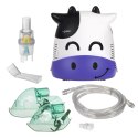 Inhalator dla dzieci Promedix PR-810 krówka, zestaw nebulizator, maski, filterki