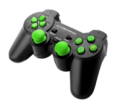 EGG107G Gamepad PC/PS3 USB Trooper czarno-zielony Esperanza