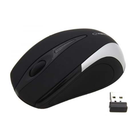 EM101S Mysz bezprzewodowa 2.4GHz 3D optyczna USB Antares srebrna