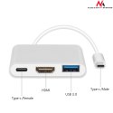 MCTV-840 52385 Adapter USB-C - HDMI / USB 3.0 / USB-C metalowa obudowa 4K