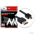 Przewód HDMI-microHDMI ULTRA SLIM v1.4 2m Maclean MCTV-722 A-D