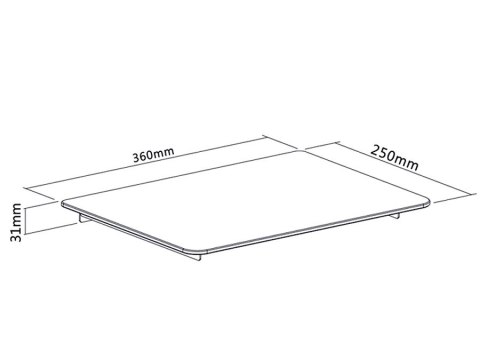 Uchwyt półka do DVD 8kg Maclean MC-629