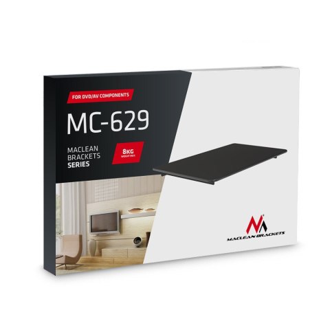 Uchwyt półka do DVD 8kg Maclean MC-629