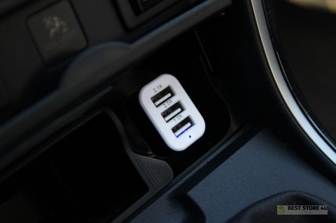 01027 Ładowarka samochodowa 3xUSB biała PCH-03 01027 Ładowarka samochodowa 3xUSB biała PCH-03
