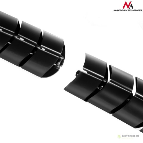 Organizator maskownica kabli do biurka Maclean MC-768 B czarna 75cm Organizator maskownica kabli do biurka Maclean MC-768 B czarna 75cm
