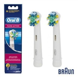 Oral-B Floss Action EB25-2 For adults, Heads, Number of brush heads included 2, White