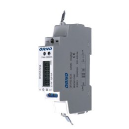 1-fazowy wskaźnik zużycia energii elektrycznej, 80A, port RS-485, 1 moduł, DIN TH-35mm