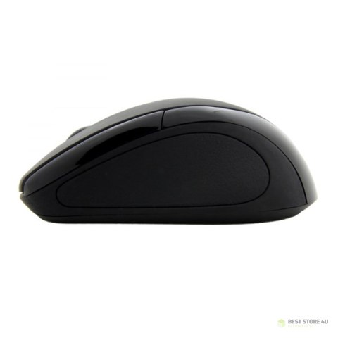 EM101K Mysz bezprzewodowa 2.4GHz 3D optyczna USB Antares czarna EM101K Mysz bezprzewodowa 2.4GHz 3D optyczna USB Antares czarna