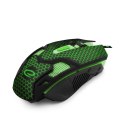 EGM207G Mysz przewodowa dla graczy 6D optyczna USB MX207 Cobra zielona