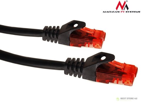 Przewód Maclean, Kabel patchcord UTP, Wtyk-wtyk, Cat6, 15m, Czarny, MCTV-739 Przewód Maclean, Kabel patchcord UTP, Wtyk-wtyk, Cat6, 15m, Czarny, MCTV-739