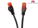 Przewód kabel patchcord UTP Maclean, wtyk-wtyk, Cat6, 20m, czarny, MCTV-741