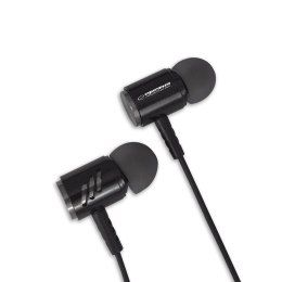 EH207KS Esperanza słuchawki douszne metalowe z mikrofonem eh207 czarno-srebrne