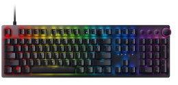 Razer Huntsman V2, Optical Gaming Keyboard, RGB LED light, Russian, Black, Wired, Clicky Purple Switch