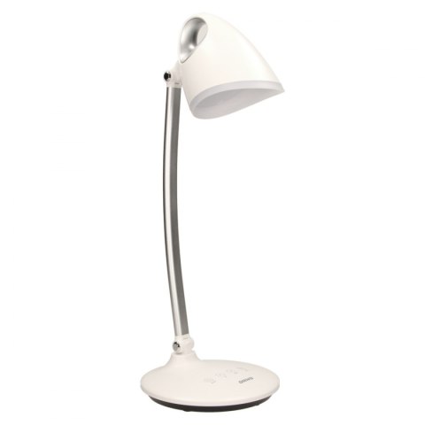 KALCYT LED 6W, lampka biurkowa, 200lm, 4000K, wyłącznik czasowy, biała