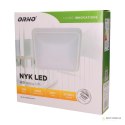 NYK LED 12W, plafon oświetleniowy, 850lm, 4000K, poliwęglan mleczny, biały