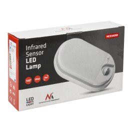 Lampa LED z czujnikiem ruchu Maclean, czujnik na podczerwień, kolor biały, 15W, IP54, barwa naturalna biała (4000K), 1100lm, MCE