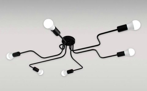 ZD74K Lampa sufitowa 6 ramion biała