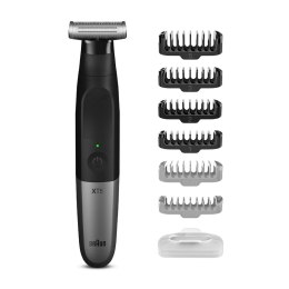 Braun Beard trimmer XT5200 Operating time (max) 50 min, Built-in rechargeable battery, Black/Silver, Cordless or corded