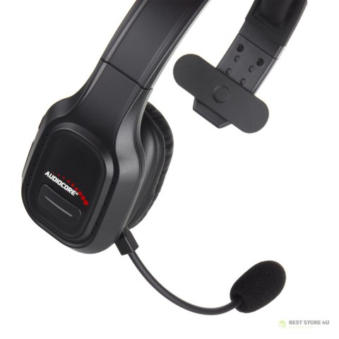 Słuchawki bluetooth call center z mikrofonem Audiocore, QCC3020, ANC, AVRCP, A2DP, HSP, HFP, kodek SBC AAC, AC864 Słuchawki bluetooth call center z mikrofonem Audiocore, QCC3020, ANC, AVRCP, A2DP, HSP, HFP, kodek SBC AAC, AC864