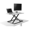 Ultracienki konwerter biurkowy podstawka do pracy na siedząco lub stojąco Ergo Office, biały, ze sprężyną gazową, max 10kg, ER-