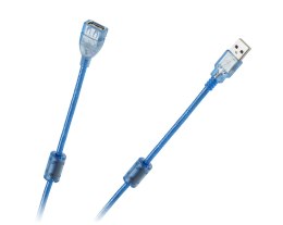 Kabel USB 2.0 Az -Am przedłużacz 5m ekran+filtr