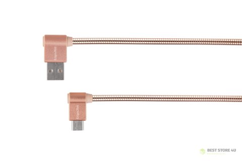 Kabel USB - wtyk kątowy typu C 1m 3A Kruger&Matz Kabel USB - wtyk kątowy typu C 1m 3A Kruger&Matz
