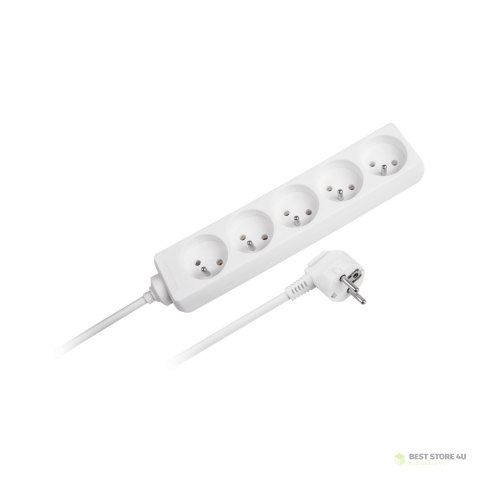 Przedłużacz sieciowy Rebel 5 gniazd, bez przełacznika, 3m (1,5mm) Przedłużacz sieciowy Rebel 5 gniazd, bez przełacznika, 3m (1,5mm)