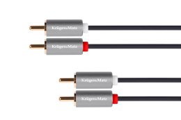Kabel 2RCA-2RCA 5m Kruger&Matz Basic