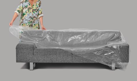 Folia ochronna 4-osobowa kanapa 335|3 x 137|2cm GRUBA 50 mikronów