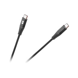 Kabel USB typu C - USB typu C REBEL 100 cm czarny
